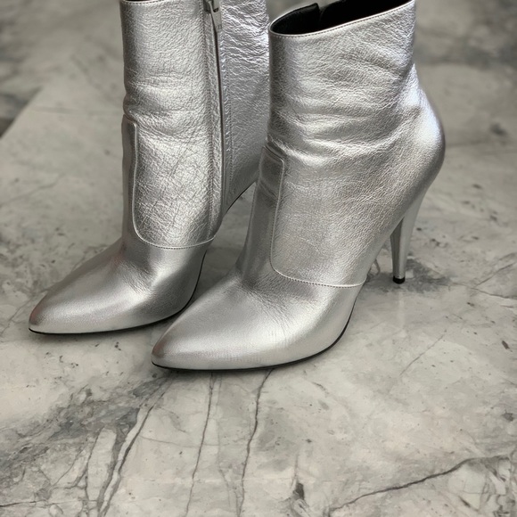 Saint Laurent silver ankle boots - Picture 4 of 4